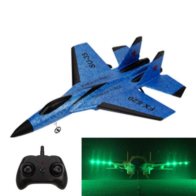 LEDEPP Juguete de avión planeador de espuma, Drone de control remoto para niños Avión eléctrico de juguete Control remoto Drone Avión Diseño fácil de usar