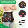 thumbnail image 4 of Yayeee Waist Apron with Pockets for Cooking Waterproof Half Server Aprons, Moon Pattern, 4 of 7