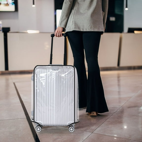 NICEXMAS Transparent Luggage Case Cover Protector with Easy Handle Access for Suitcase
