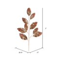 thumbnail image 2 of Vickerman QG191858 29 in. Rose Gold Glitter Leaf Spray - 6 per Bag, 2 of 2