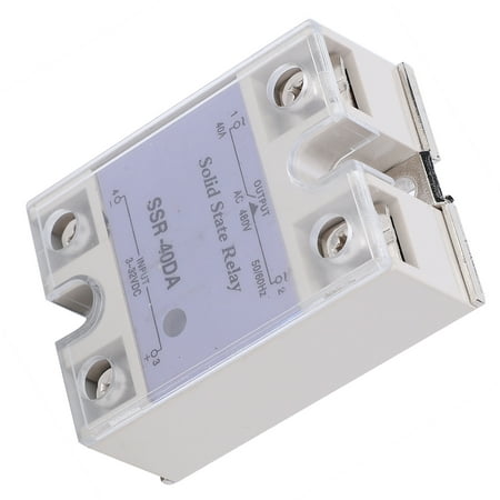

Ecoyyzn DC Control AC Relay Safe Stable Solid State Module ABS Copper SSR‑ Heater For Electric Furnace Heating Industrial Automation