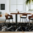 thumbnail image 2 of Luxe Weavers Black 5x7 Marble Abstract Area Rug Gold, Stain-Resistant Carpet, 2 of 10
