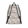 thumbnail image 2 of Lsque Pig And Watermelon Pattern Canvas Daypack, Durable Backpack, High-quality Versatile Backpack,Vintage Compact Backpack-Medium, 2 of 6