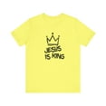 thumbnail image 3 of Jesus is King Crown Unisex T-Shirt: Graffiti Crown, Christian Faith Apparel, 3 of 4