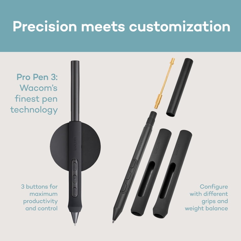 Wacom Intuos Pro Medium Bluetooth Graphics Tablet with Pro Pen 3