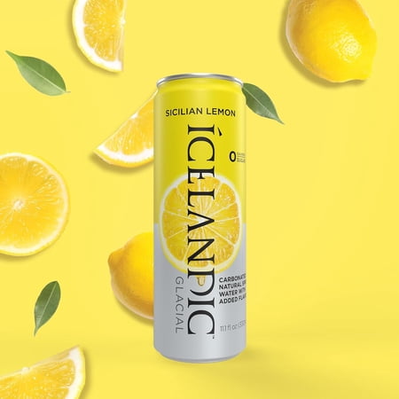 ICELANDIC GLACIAL SPARKLING FLAVORED CANS 10 PK LEMON