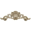 Hickory Manor Home 6579CGS Shell Cartouche, Creme Gold Silver