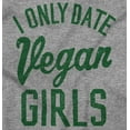 thumbnail image 2 of Date Vegan Girls Funny Vegetarian Gym Men's Graphic T Shirt Tees Brisco Brands L, 2 of 5
