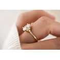 thumbnail image 4 of vylahjewellery Classic Vermeil Yellow Gold Wedding Anniversary Ring Oval Cut Moissanite Diamond Proposal Ring Comfort Fit Engagement Ring for Women, 4 of 6