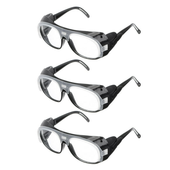 Unique Bargains 3pcs Protection Safety Glasses with Polycarbonate Transparent Lens Safety Goggles