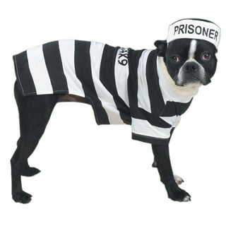 Homework Eater Dog Prisoner Costume Write the Crime Pet Pajamas
