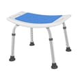 thumbnail image 2 of Taburete de ducha ajustable, silla de baño, asiento de PVC, patas de goma portátiles, patas de aleación de aluminio, ligero para personas mayores., 2 of 10