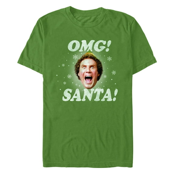 Men's Elf Buddy OMG Santa  Graphic T-Shirt