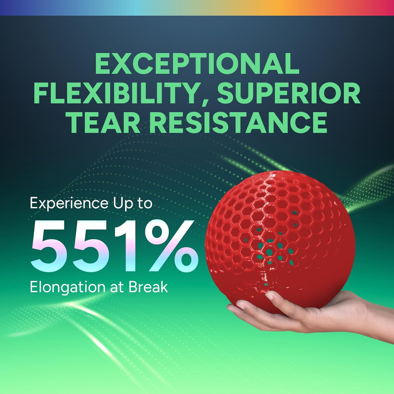 TPU Filament 1.75mm Flexible TPU Roll, 95A Soft 3D Printer Filament, 1kg Spool (2.2 lbs), Dimensional Accuracy +/- 0.02 mm (TPU Red)
