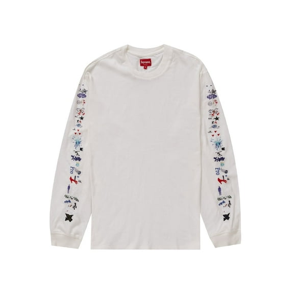 Supreme Men's AOI Icons L/S Top White, from StockX