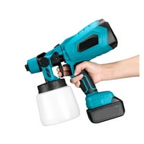 1000ML Electric Cordless Spray Gun Paint Sprayer Auto Furniture Steel Coating Airbrush 3 Nozzle Compatible For Battery ,Easy to Operate