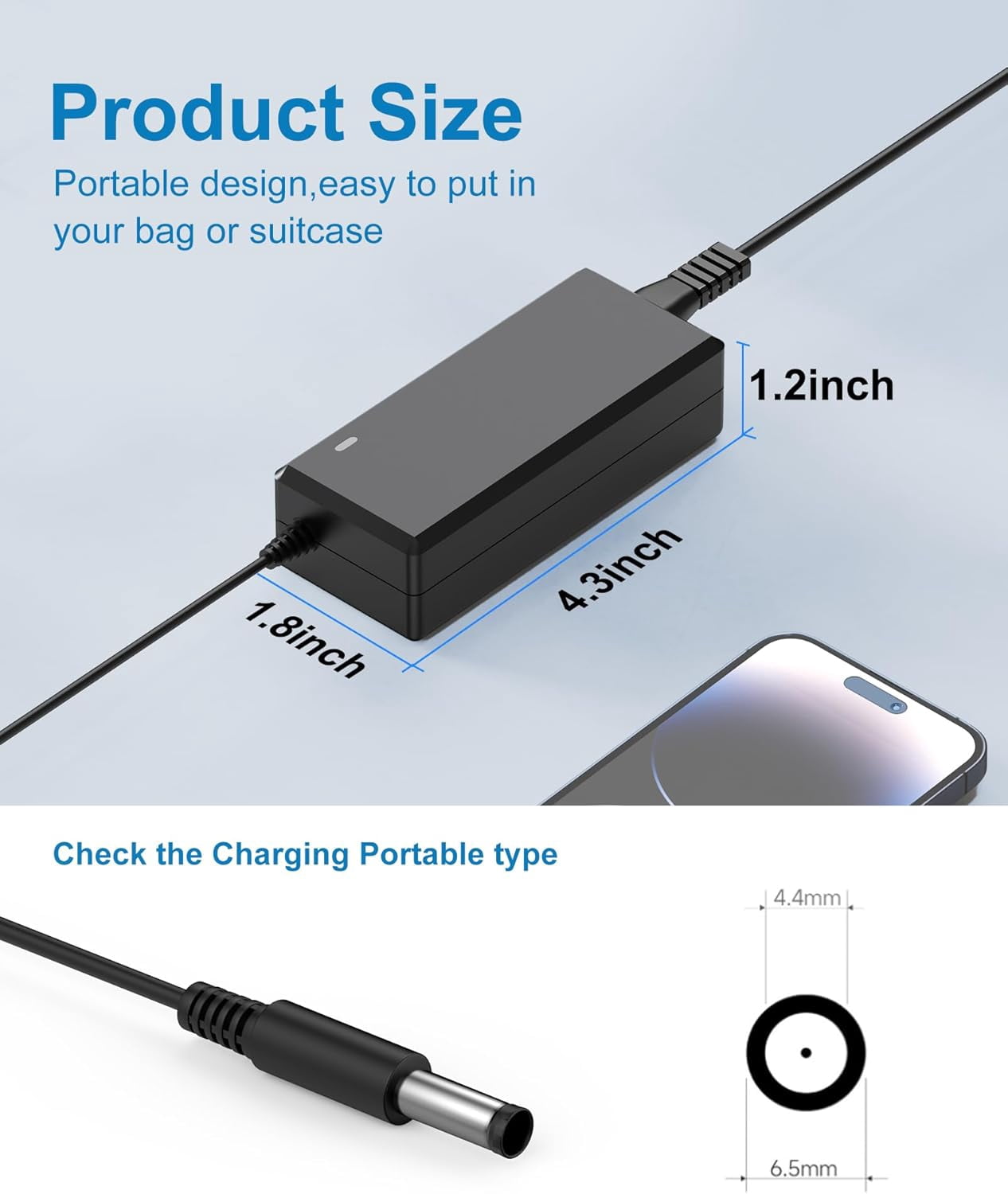 for Samsung Monitor Power Cord DC 14V 4A for Samsung SyncMaster 32” 27" 24" 22" 23" 20" 19" 18" 17" 15” Screen LED LCD TFT Monitor TV Power Supply Cord