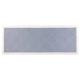 thumbnail image 1 of Alfombra de cocina geométrica REGALWOVEN, tapete de cocina acolchado anti-fatiga, alfombra cómoda y a prueba de agua antideslizante azul 18" x 48", 1 of 6