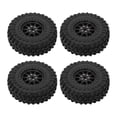 thumbnail image 2 of Juego de 4 ruedas y neumáticos RC, piezas de repuesto antideslizantes negras, repuesto modificado DIY de 74 mm para modelo de oruga RC, camión de, 2 of 9