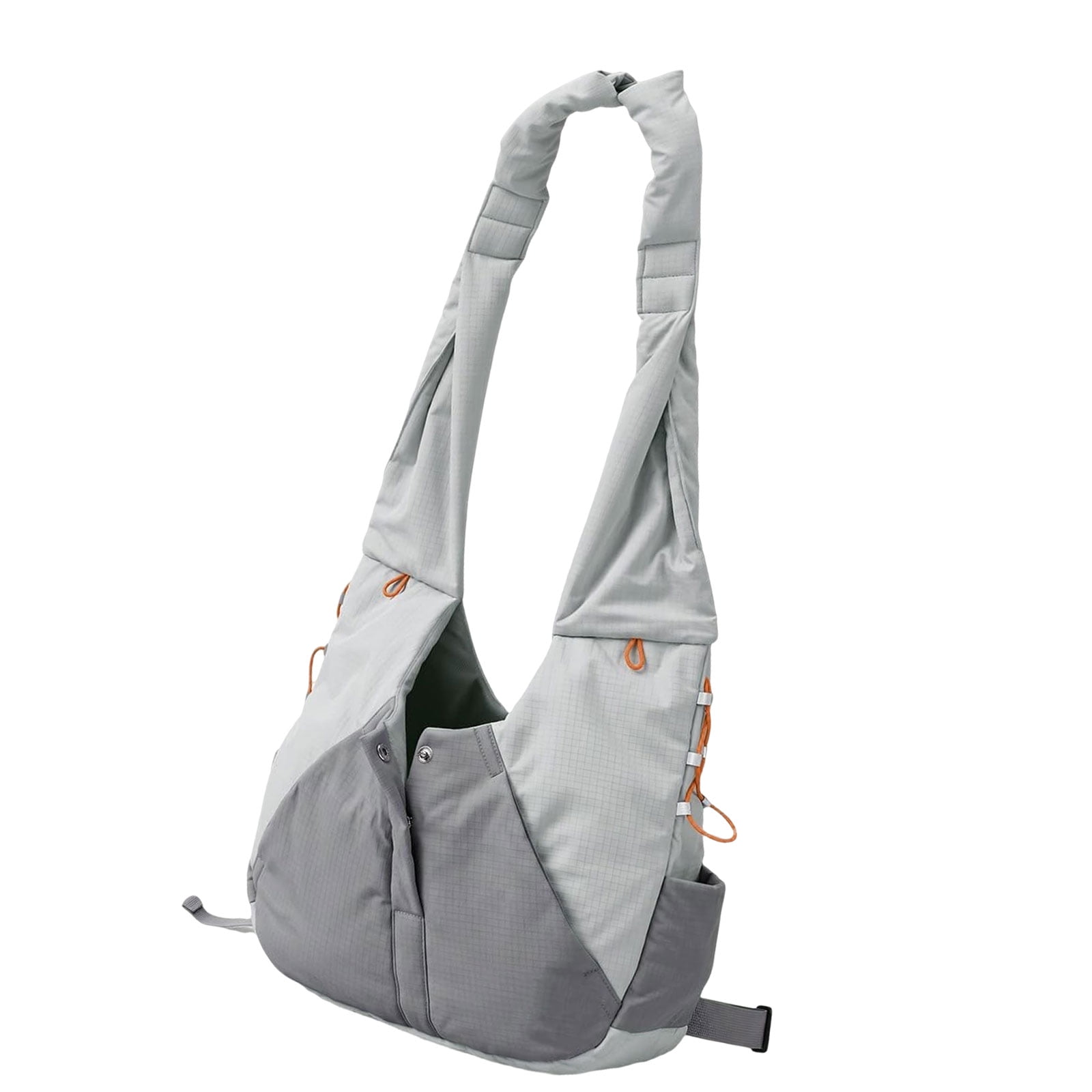 Close-to-Body Pet Carry Bag for Small Dogs and Cats Front-Worn with Ventilated Openings Closures and Separate Storage Space