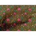 thumbnail image 4 of oneOone Organic Cotton Voile Fabric Leaves & Floral Artistic Print Fabric BTY 42 Inch Wide, 4 of 4