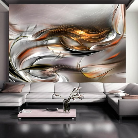 Tiptophomedecor Glam Wallpaper Wall Mural - Golden Cloud