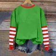 thumbnail image 3 of Women Christmas Sweatshirt Womens Christmas Elf Sweatshirt Long Sleeve Graphic Womens Holiday Sweatshirt Womens Christmas Tops, 3 of 4