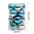 thumbnail image 3 of Christmas Balls Ornaments for Christmas Tree Decoration 16 PCS 6cm Plastic Christmas Ornaments Hanging Pendants Indoor Year Christmas Party Tree Decoration Christmas Balls, 3 of 5