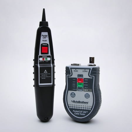 Pocketcat RJ45/coax Tester W/ Bonus Lighted Probe