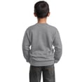 thumbnail image 2 of Port & Co Teen Unisex Regular Plain Long Sleeves Sweatshirt Ath. Heather Large, 2 of 5