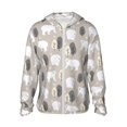 thumbnail image 1 of Vsdgher Sweat à Capuche Imprimé Flocon de Neige Bière Hiver pour Hommes Femmes, Manches Longues Protection Solaire Pêche pour Course Natation-TG, 1 of 7