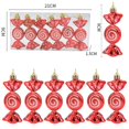 thumbnail image 2 of piezas de piruletas navideñas con forma de bastón de caramelo, adornos colgantes para árbol de Navidad, decoraciones navideñas para el hogar, regalo de Año Nuevo 2024, 2 of 5