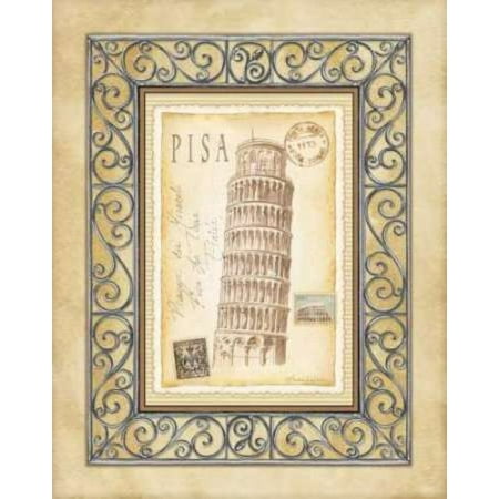 24 Art Postcards - Pisa Postcard Canvas Art - Andrea Laliberte (24 x 30)