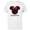 White, variant on Disney Minnie Mouse Red Bow Icon Sobrina Familia Spanish- Short Sleeve Cotton T-Shirt for Adults - Customized-Black