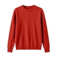 thumbnail image 4 of MYAOYINo Boundaries Womens Casual Long Sleeve Sweater Crew Neck Ribbed Knit Solid Top, 4 of 5