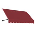 thumbnail image 1 of AWNTECH 5 ft. Dallas Retro Open-Sided Slope Style Door/Window Awning Fixed Outdoor Canopy 64.5 Inch W x 18 Inch H x 24 Inch Proj, Burgundy, 1 of 1