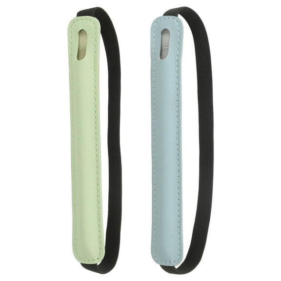 2Pcs Stylus Holder for Tablet, Universal Pen Sleeve Retractable Stylus Holder, Light Blue/Grass Green