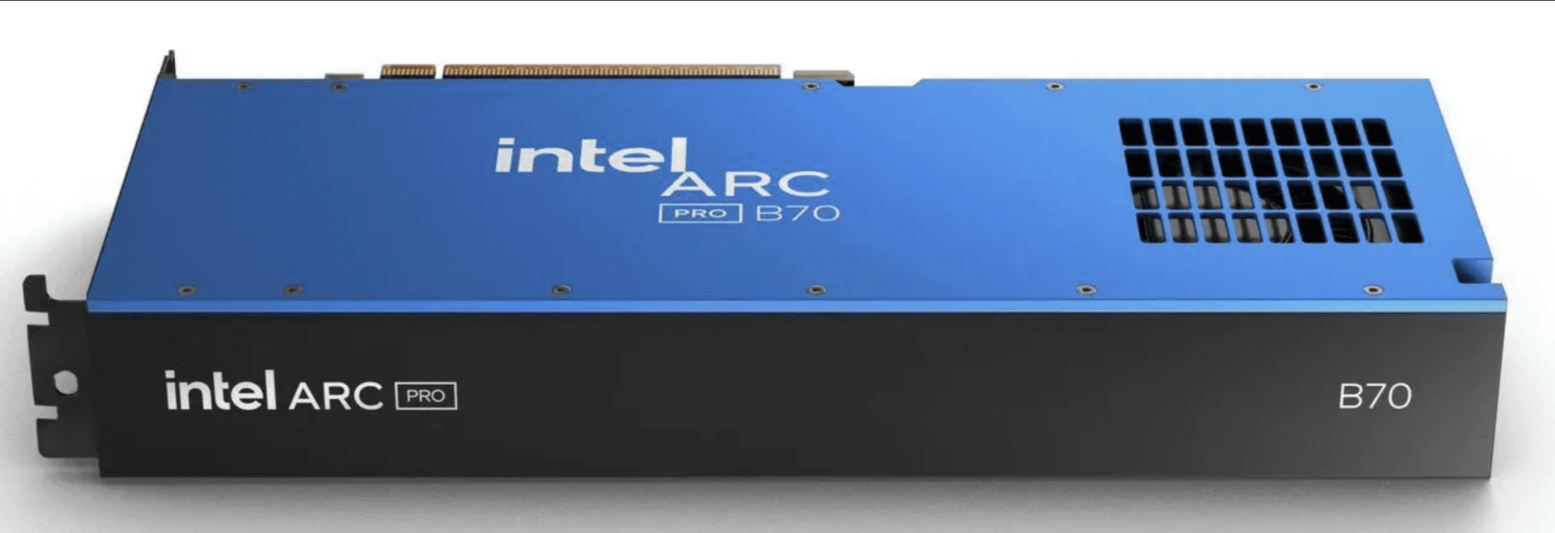 Inte Arc Pro B70 32GB 256-bit GDDR6 PCI Express 5.0 x16, 32 Ray Tracing Units, 32 Xe Cores, AI and Workstation Graphics Card