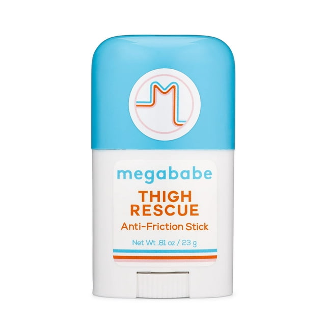 Barra anti-rozaduras Megababe Thigh Rescue | Previene el roce y la irritación de la piel | Muslos brazos líneas de sujetador y más | 0,81 onzas (paquete de 1)