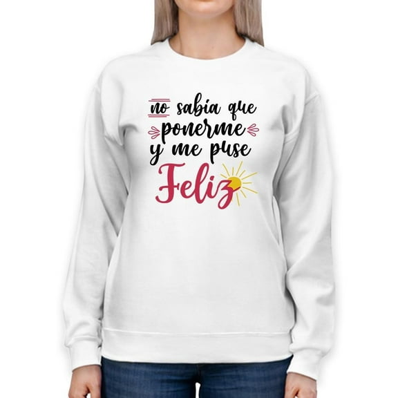 I'm Wearing A Smile Sweatshirt Women -Smartprints Designs, Female Medium