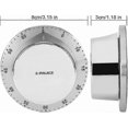 thumbnail image 2 of Kitchen Cooking Timer with Magnet, 60-Minute Alarm, Stainless Steel and ABS, Silver, 2 of 5