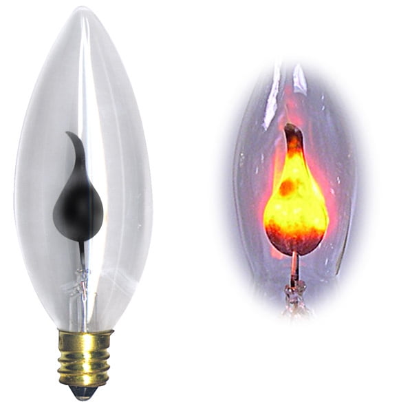 National Artcraft® 3 Watt Flicker Flame Candelabra Base Light Bulb
