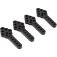 thumbnail image 5 of 4 piezas de soporte de amortiguador de metal CNC de la serie para ajustar la altura del soporte de ángulo para RC Car Axial SCX10 90046 D90 D110, negro, 5 of 5