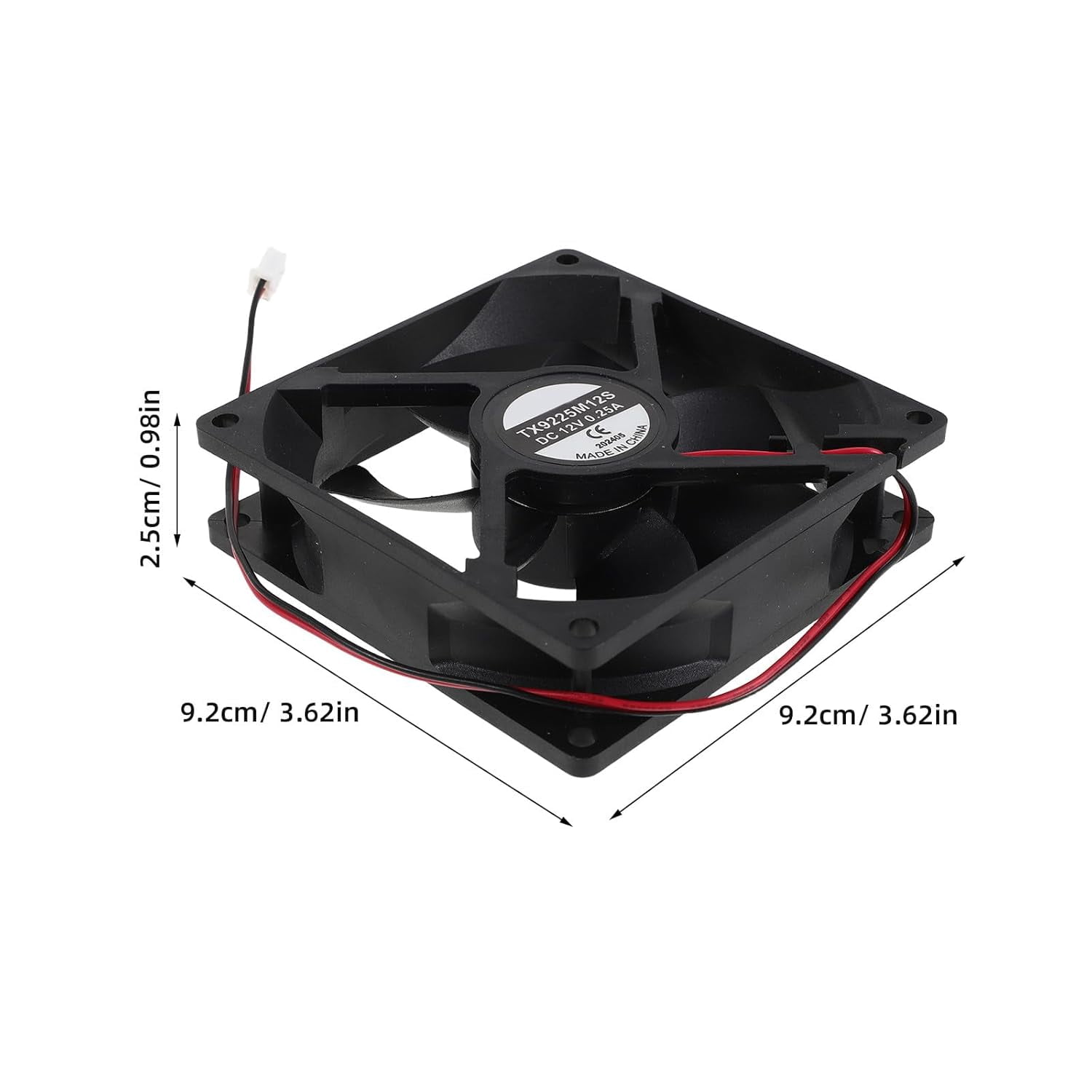 Water purifier maintenance fan, for water dispenser silent cooling fan, 9/3.5 inch plastic ventilation for small home appliance repair and replacement