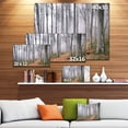 thumbnail image 3 of Thick Woods in Morning Forest - Modern Forest Canvas Art, 3 of 4