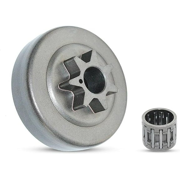 3/8"-7T Clutch Drum Sprocket & Bearing Kit, Replacement for Stihl 030AV 031AV 032 040 041AV Chainsaws — Replaces 1113 640 2000, Durable Drive Assembly for Woodcutting