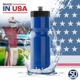 thumbnail image 5 of Paquete De 2 Botellas De Agua Deportivas Resistentes, 50 Botellas De Plástico Reutilizables Sin Bpa De 22 Oz Con Tapa Superior Extraíble, Fabricadas En Ee. Uu., Aptas Para Lavavajillas En La Rejilla S, 5 of 5
