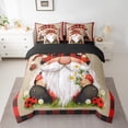 thumbnail image 2 of Erosebridal Ladybug Gnome Bedding Sets Full Size for Kids, Spring Garden Bed Sheets Set, Reversible 7-Piece, 2 of 5