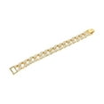 thumbnail image 4 of Pulsera Cubana Bling Bling Hip Hop BRI para hombres y mujeres oro, 4 of 10