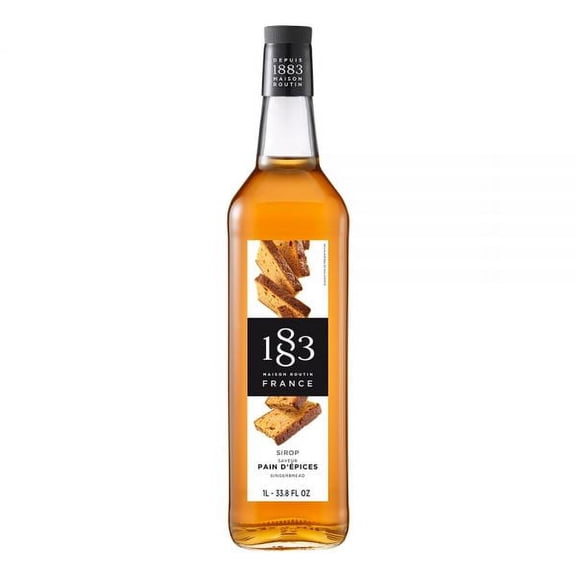 1883 Maison Routin Gingerbread Flavoring Syrup 1 Liter Bottle